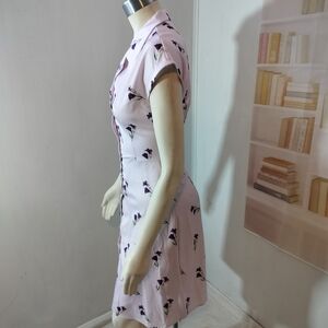 & Other Stories Light Pink Floral Mini Dress